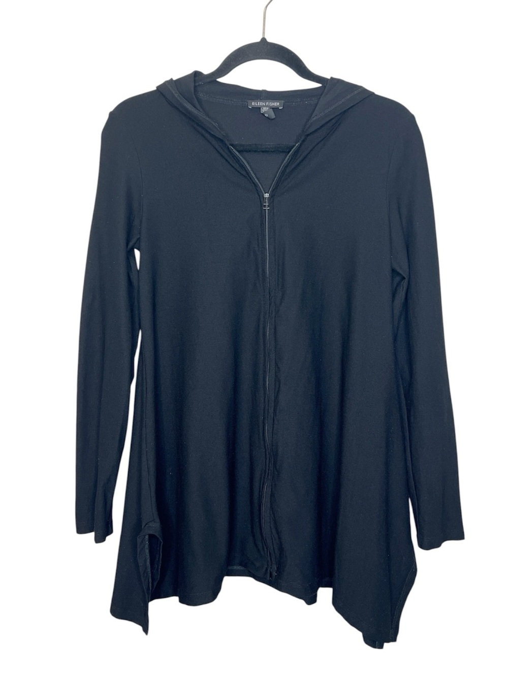 EILEEN FISHER Sporty Casual Double Zipper Hooded Lightweight Jacket size XS